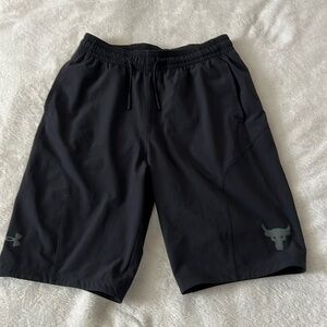 UA boy's project rock shorts size YXL